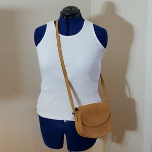 Beautiful Moorea Seal Real Suede Camel Purse